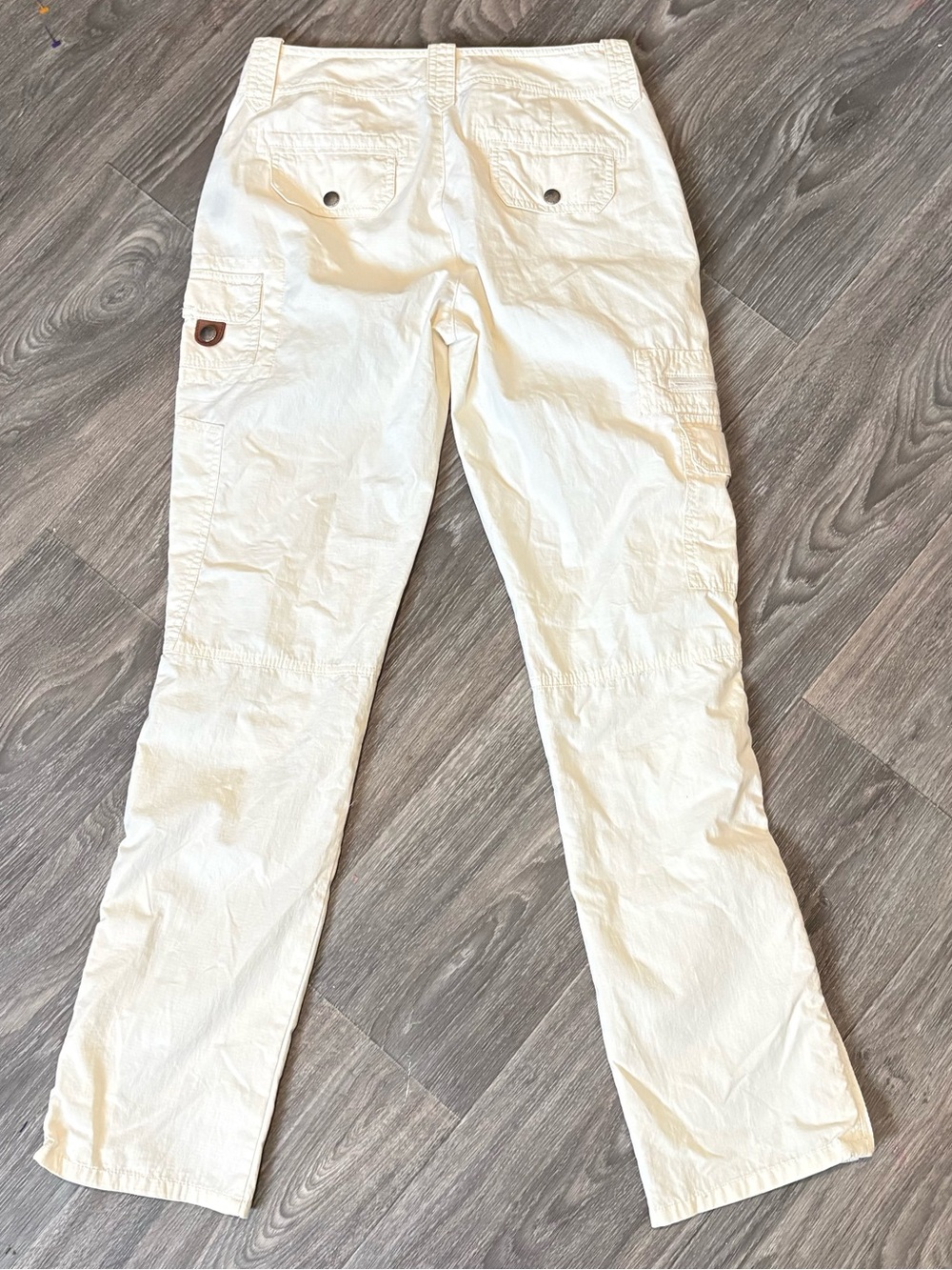 VTG Lauren Ralph Lauren cream low rise cargo pants - Picture 5 of 6
